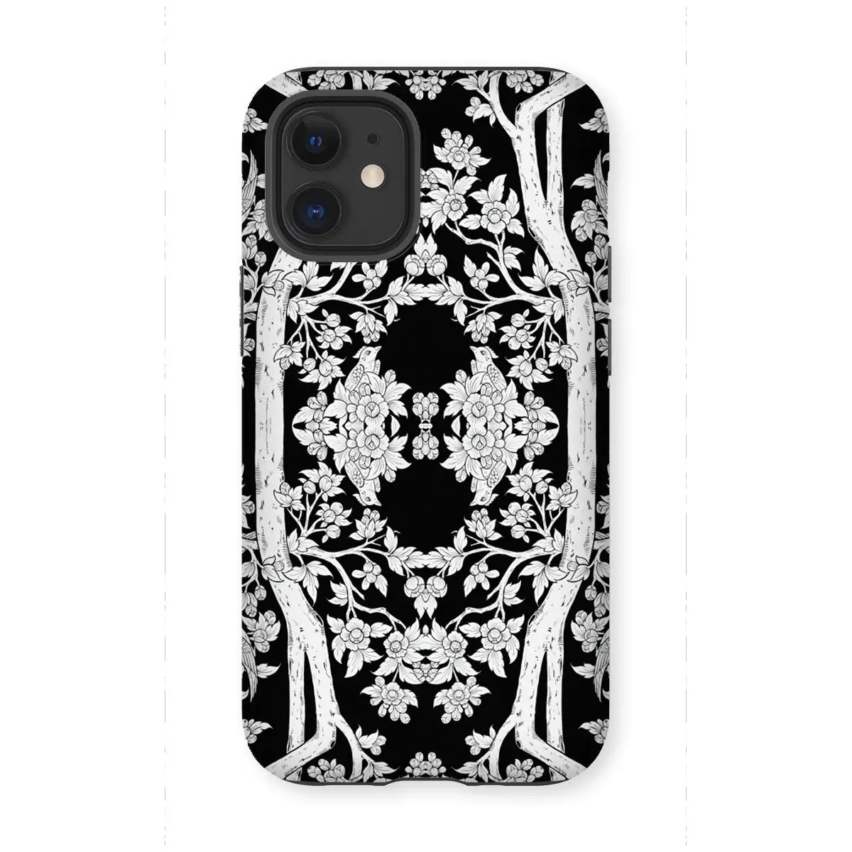 Aviary Black Aesthetic Pattern Art Iphone Case 12 Mini / Matte Mobile Phone Cases