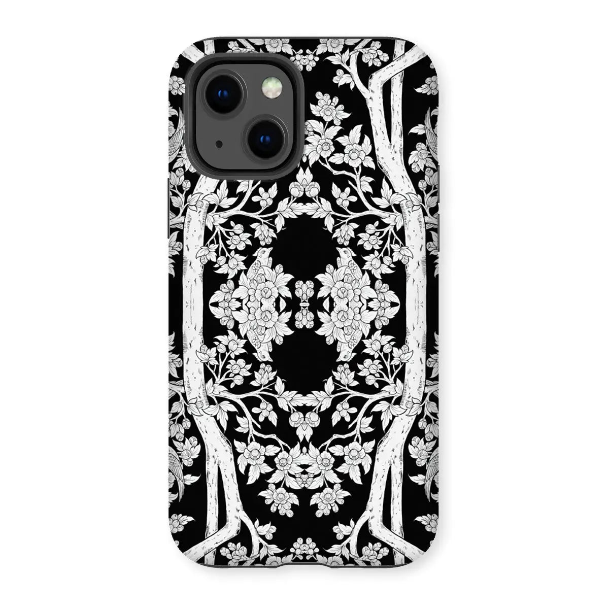 Aviary Black Aesthetic Pattern Art Iphone Case 13 / Matte Mobile Phone Cases