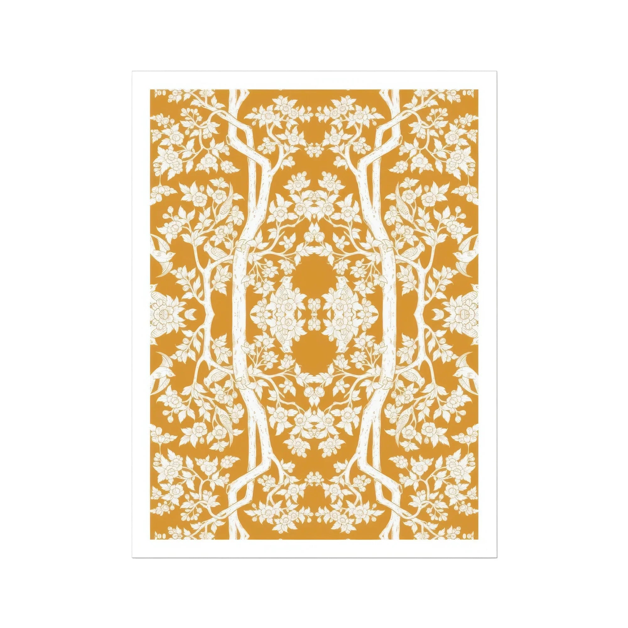 Aviary Orange Art Print Posters Prints & Visual Artwork