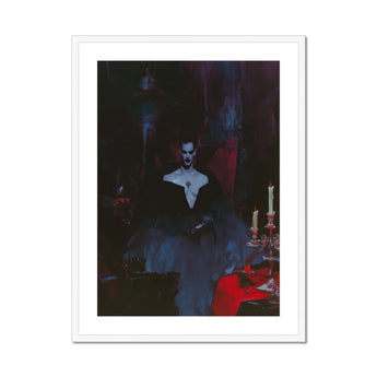 Orpheus - Gay Vampire Art Print, Ghostly Figure Dark Clothing Shadows
