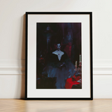 Orpheus - Gay Vampire Art Print / Canvas, 12x16’’ / 31x41cm / Black Frame / Matboard, Posters Prints & Visual Artwork, Toby Leon