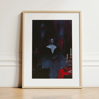 Orpheus - Gay Vampire Art Print / Canvas, 12x16’’ / 31x41cm / Natural Frame / Matboard, Posters Prints & Visual Artwork, Toby Leon