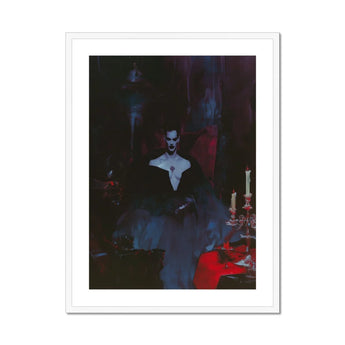 Orpheus - Gay Vampire Art Print, Ghostly Figure Dark Clothing Shadows