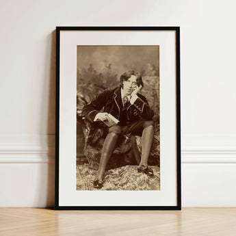 Oscar Wilde - Napoleon Sarony Art Print / Canvas, 12x18’’ / 31x46cm / Black Frame / Matboard, Posters Prints & Visual Artwork, Toby Leon