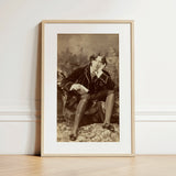 Oscar Wilde - Napoleon Sarony Art Print / Canvas, 12x18’’ / 31x46cm / Natural Frame / Matboard, Posters Prints & Visual Artwork, Toby Leon