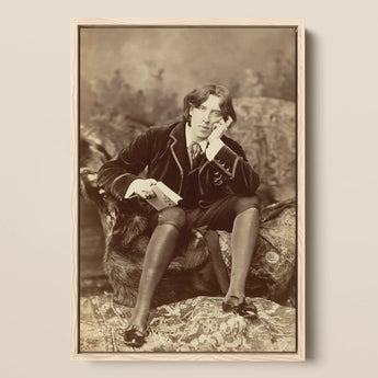 Oscar Wilde - Napoleon Sarony Art Print / Canvas, 12x18’’ / 31x46cm / Natural Frame, Posters Prints & Visual Artwork, Toby Leon
