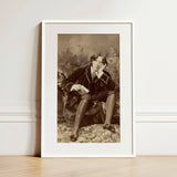 Oscar Wilde - Napoleon Sarony Art Print / Canvas, 12x18’’ / 31x46cm / White Frame / Matboard, Posters Prints & Visual Artwork, Toby Leon