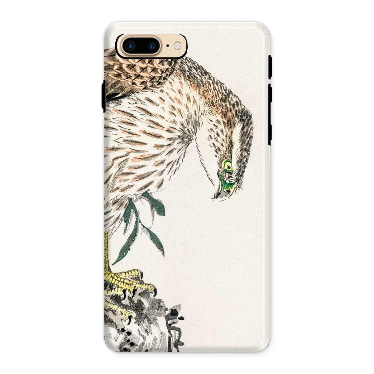 Osprey Numata Kashu Meiji Bird Iphone Case, 8 Plus / Matte, Phone Case Artistic Illustration Hawk Eagle Head Bent