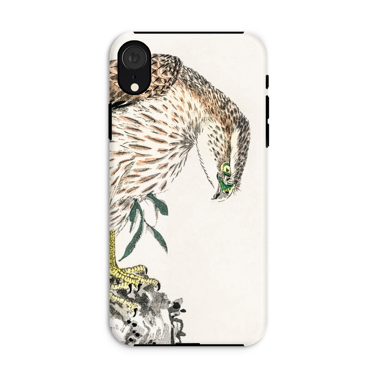 Osprey Numata Kashu Meiji Bird Iphone Case, Xr / Matte, Phone Case Artistic Illustration Hawk Eagle Head Bent