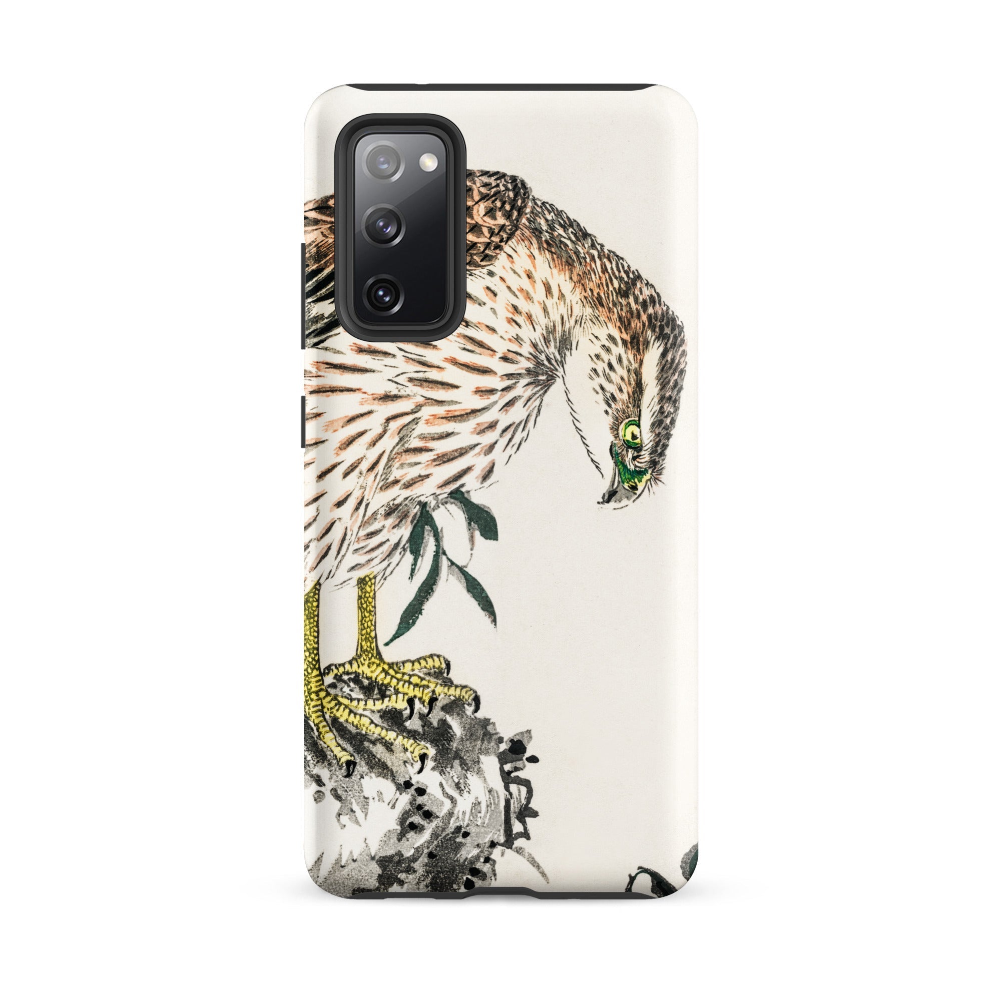 Osprey Numata Kashu Meiji Bird Samsung Case, Galaxy S20 Fe / Matte, White Phone Case Illustration Hawk
