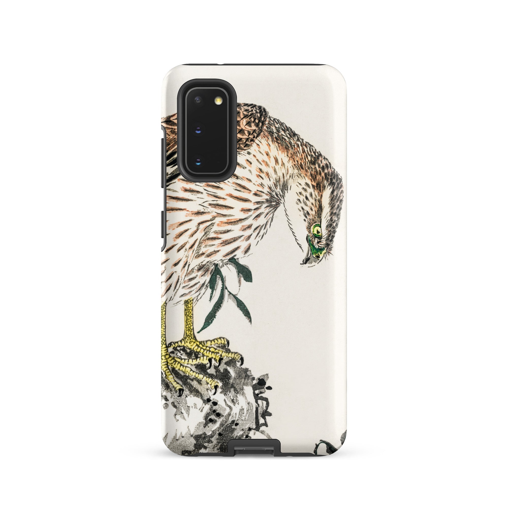 Osprey Numata Kashu Meiji Bird Samsung Case, Galaxy S20 / Matte, White Smartphone Case Detailed Illustration Hawk