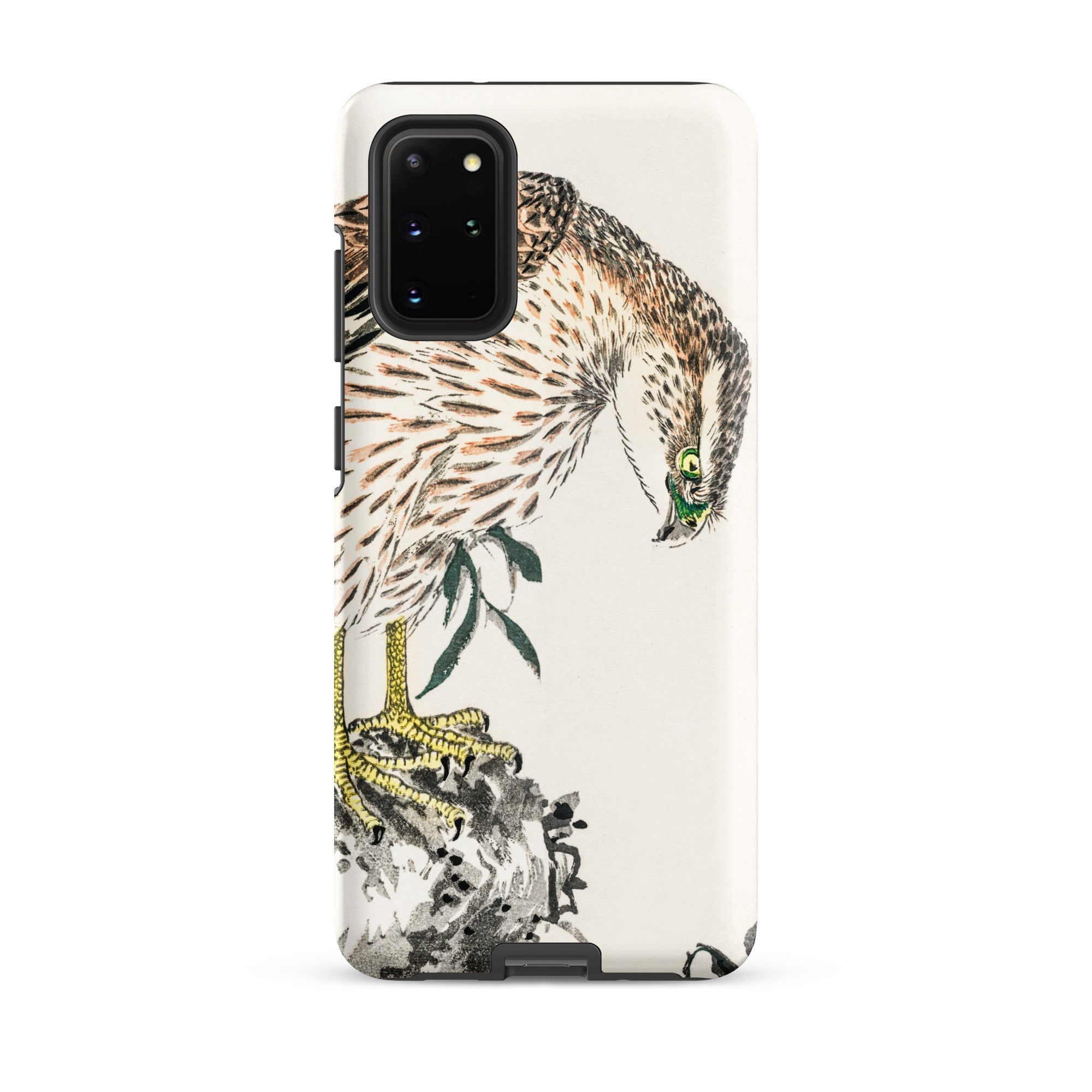 Osprey Numata Kashu Meiji Bird Samsung Case, Galaxy S20 Plus / Matte, White Phone Case Painted Hawk Design