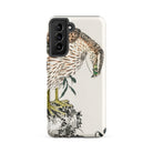 Osprey Numata Kashu Meiji Bird Samsung Case, Galaxy S21 Fe / Matte, Smartphone Case Detailed Illustration Hawk Perched Rock