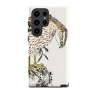 Osprey Numata Kashu Meiji Bird Samsung Case, Galaxy S23 Ultra / Matte, Smartphone Case Detailed Illustration Hawk Falcon Black Camera