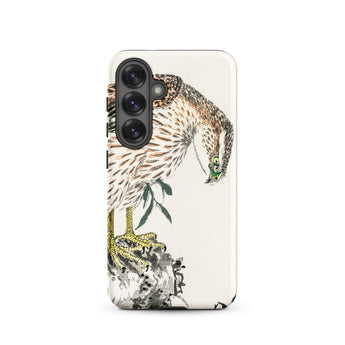 Osprey - Numata Kashu Meiji Bird Samsung Case, Galaxy S25 / Matte, White Phone Case Detailed Illustration Hawk