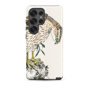Osprey - Numata Kashu Meiji Bird Samsung Case, Galaxy S25 Ultra / Matte, White Phone Case Detailed Illustration Hawk
