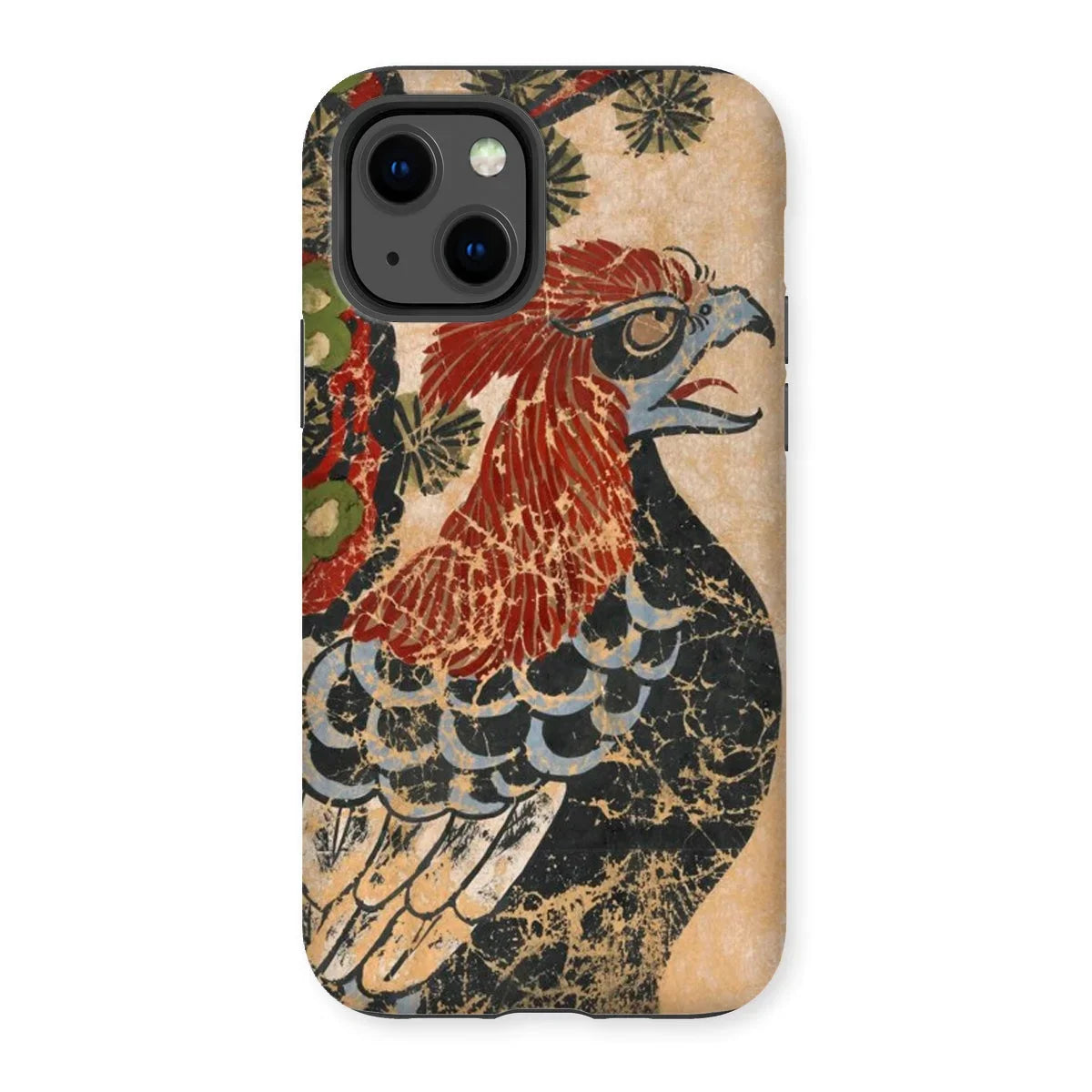 Otsu-e of Eagle - Edo Art Iphone Case - 13 / Matte