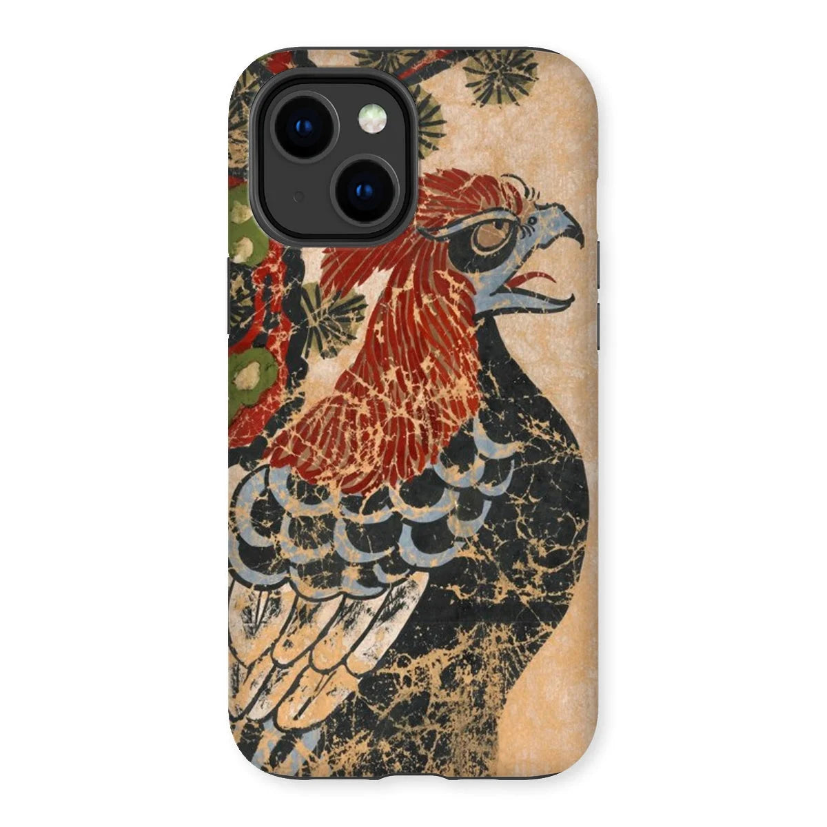 Otsu-e of Eagle - Edo Art Iphone Case 14 Plus / Matte Mobile Phone Cases