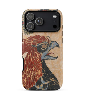 Iphone 17 Pro Max / Matte Otsu-e of Eagle - Edo Art Phone Case Ancient Tempest Hums, Mythic Sentinel Torn