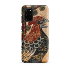 Otsu e of Eagle Edo Art Samsung Case, Galaxy S20 Plus / Matte, Smartphone Case Vintage Style Illustration Bird Prominent Camera Cutout
