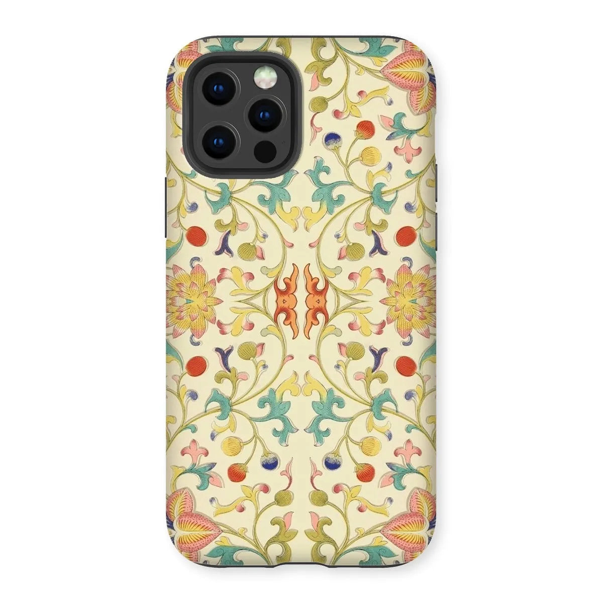 Over The Rainbow - Chinoiserie Pattern Art Phone Case - Iphone 12 Pro / Matte - Mobile Phone Cases - Aesthetic Art