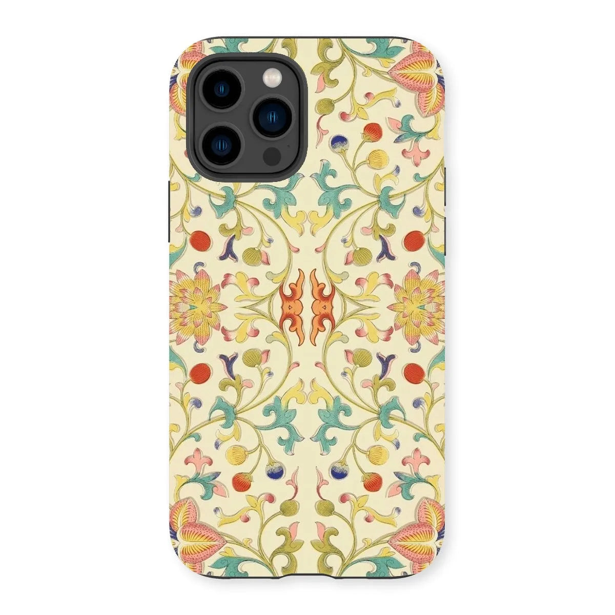 Over The Rainbow - Chinoiserie Pattern Art Phone Case - Iphone 14 Pro / Matte - Mobile Phone Cases - Aesthetic Art