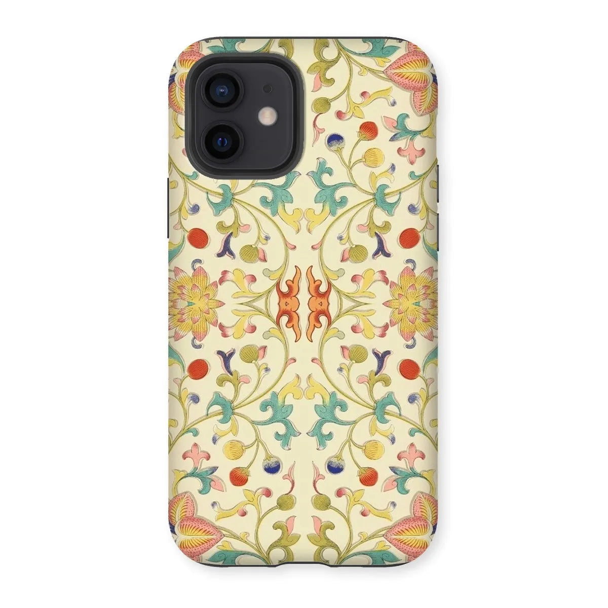 Over The Rainbow - Chinoiserie Pattern Art Phone Case - Iphone 12 / Matte - Mobile Phone Cases - Aesthetic Art