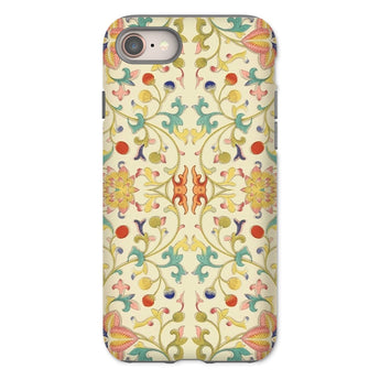 Over the Rainbow - Owen Jones Chinoiserie Iphone Case, 8 / Matte, Decorative Floral Patterned Phone Case Colorful Botanical Motifs
