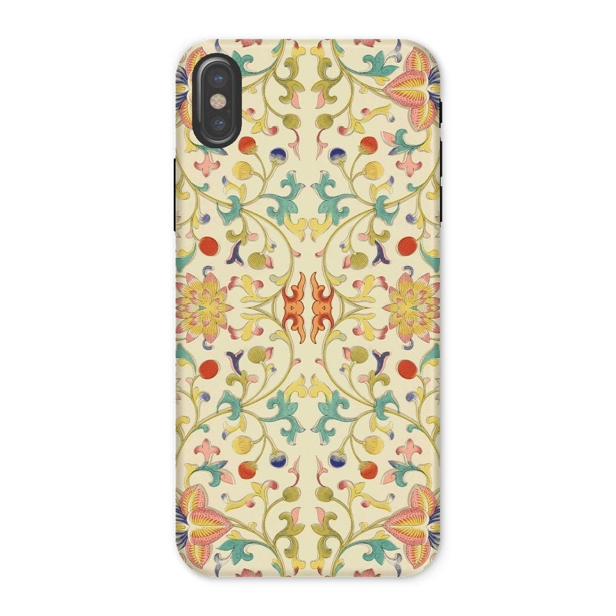 Over the Rainbow Owen Jones Chinoiserie Iphone Case, x / Matte, Floral Patterned Phone Case Colorful Intricate Designs
