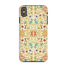 Over the Rainbow - Owen Jones Chinoiserie Iphone Case, Xs Max / Matte, Decorative Phone Case Colorful Floral Vine Pattern