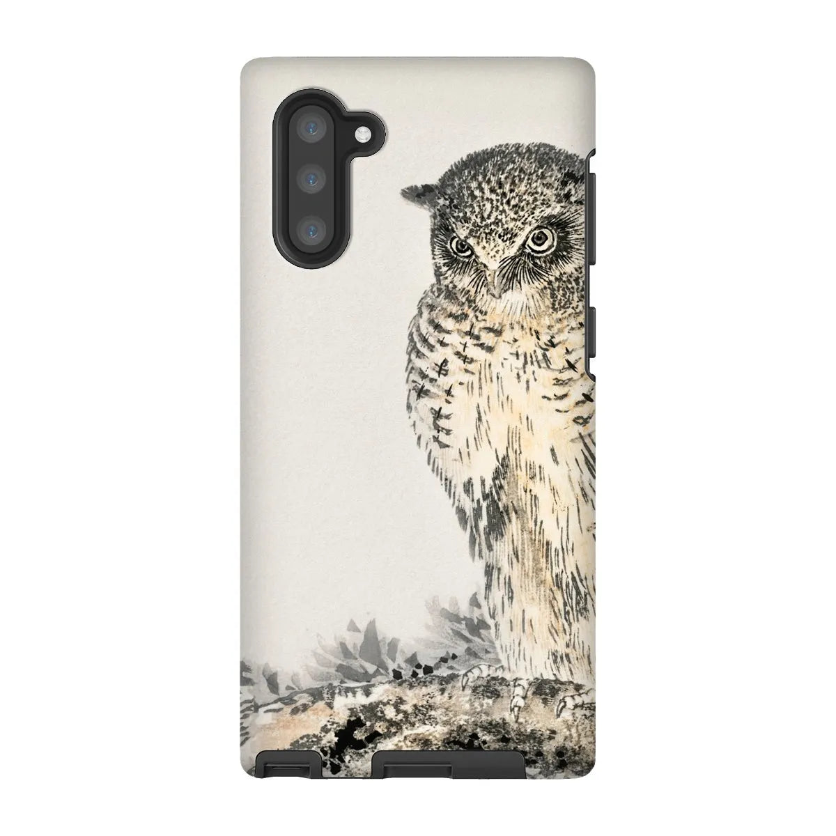 Owl And Fir Tree - Kachō-e Bird Phone Case - Numata Kashu - Samsung Galaxy Note 10 / Matte - Mobile Phone Cases