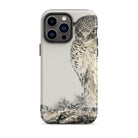 Owl and Fir Tree Numata Kashu Kachō e Iphone Case, 14 Pro Max / Matte, Owl Themed Phone Case