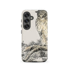 Owl and Fir Tree Numata Kashu Kachō e Samsung Case, Galaxy S25 / Matte, Smartphone Owl Illustration Case