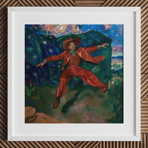 Dipingi la città - Stampa d'arte di una star della musica country gay, 12x12’’ / 31x31cm / Cornice bianca / Passepartout da 2’’, Poster Stampe & Opere Visive, Toby