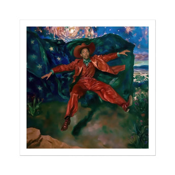 Paint the Town - Gay Country Music Star Art Print / Canvas Person Red Outfit Exuberantly Starry Night Sky, Magic, Prints