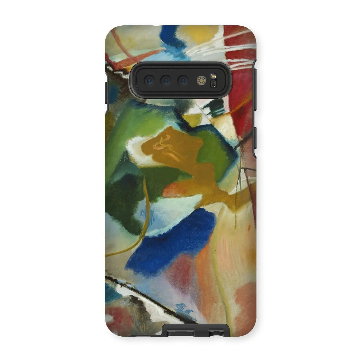 Painting With Green Center Art Phone Case - Wassily Kandinsky - Samsung Galaxy S10 / Matte - Mobile Phone Cases
