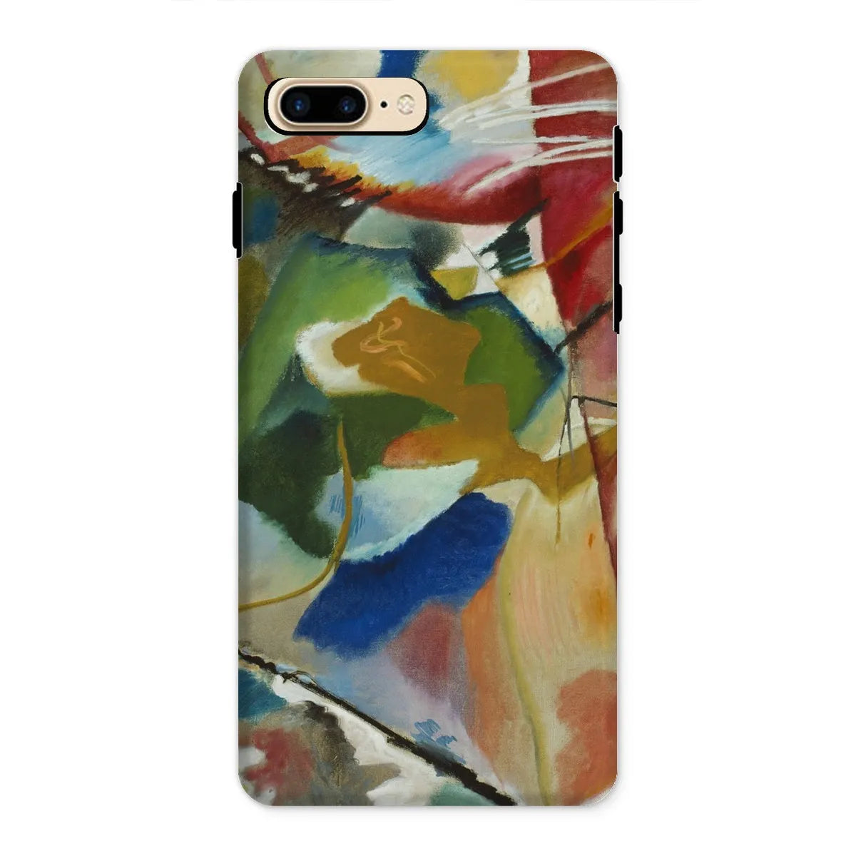 Painting With Green Center Art Phone Case - Wassily Kandinsky - Iphone 8 Plus / Matte - Mobile Phone Cases - Aesthetic