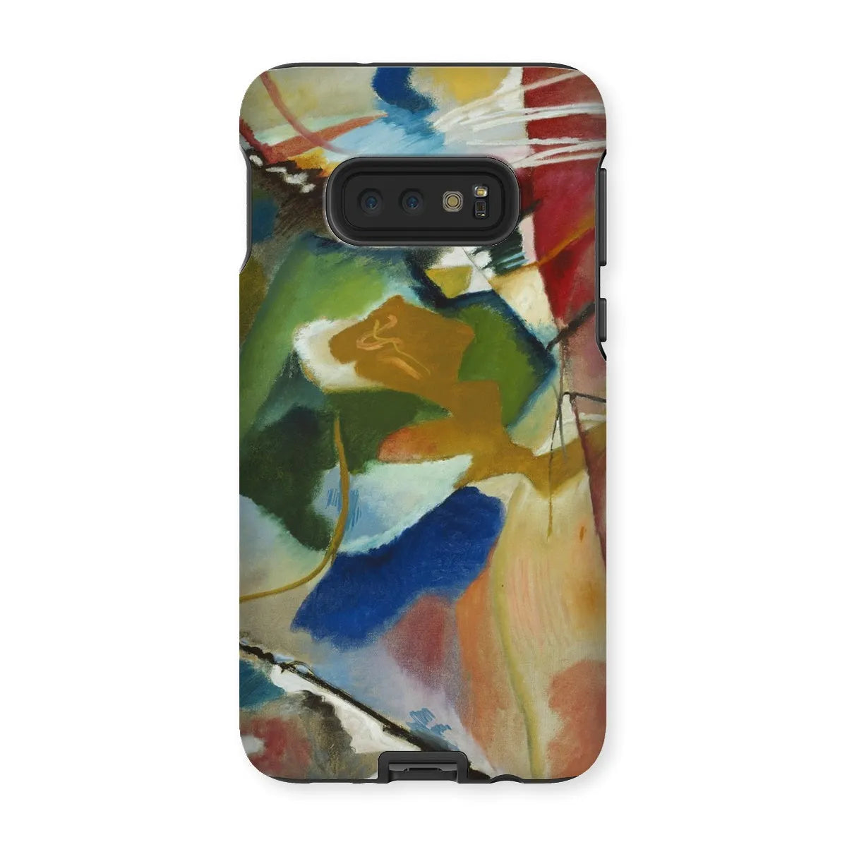 Painting With Green Center Art Phone Case - Wassily Kandinsky - Samsung Galaxy S10e / Matte - Mobile Phone Cases