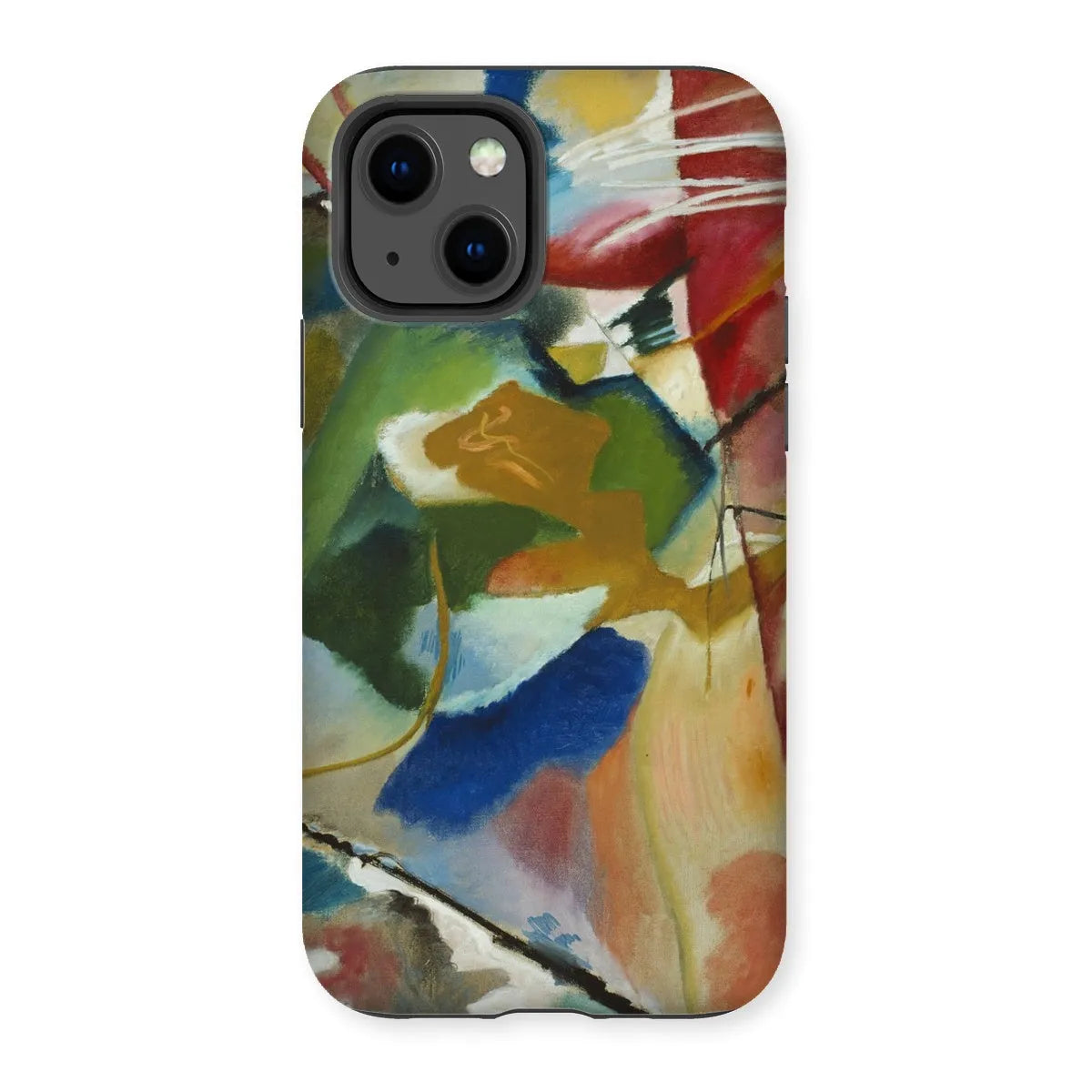 Painting With Green Center Art Phone Case - Wassily Kandinsky - Iphone 13 / Matte - Mobile Phone Cases - Aesthetic Art