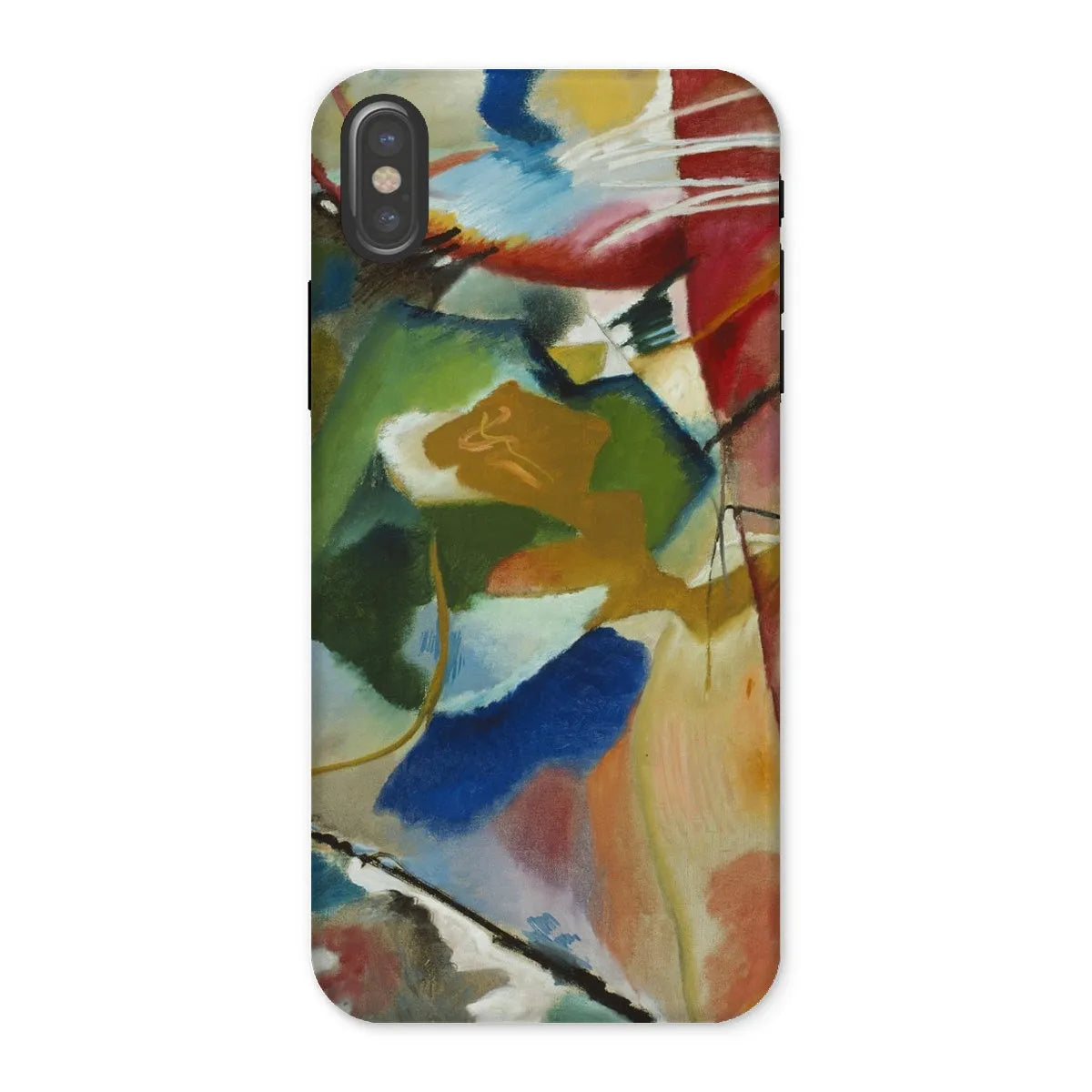 Painting With Green Center Art Phone Case - Wassily Kandinsky - Iphone x / Matte - Mobile Phone Cases - Aesthetic Art