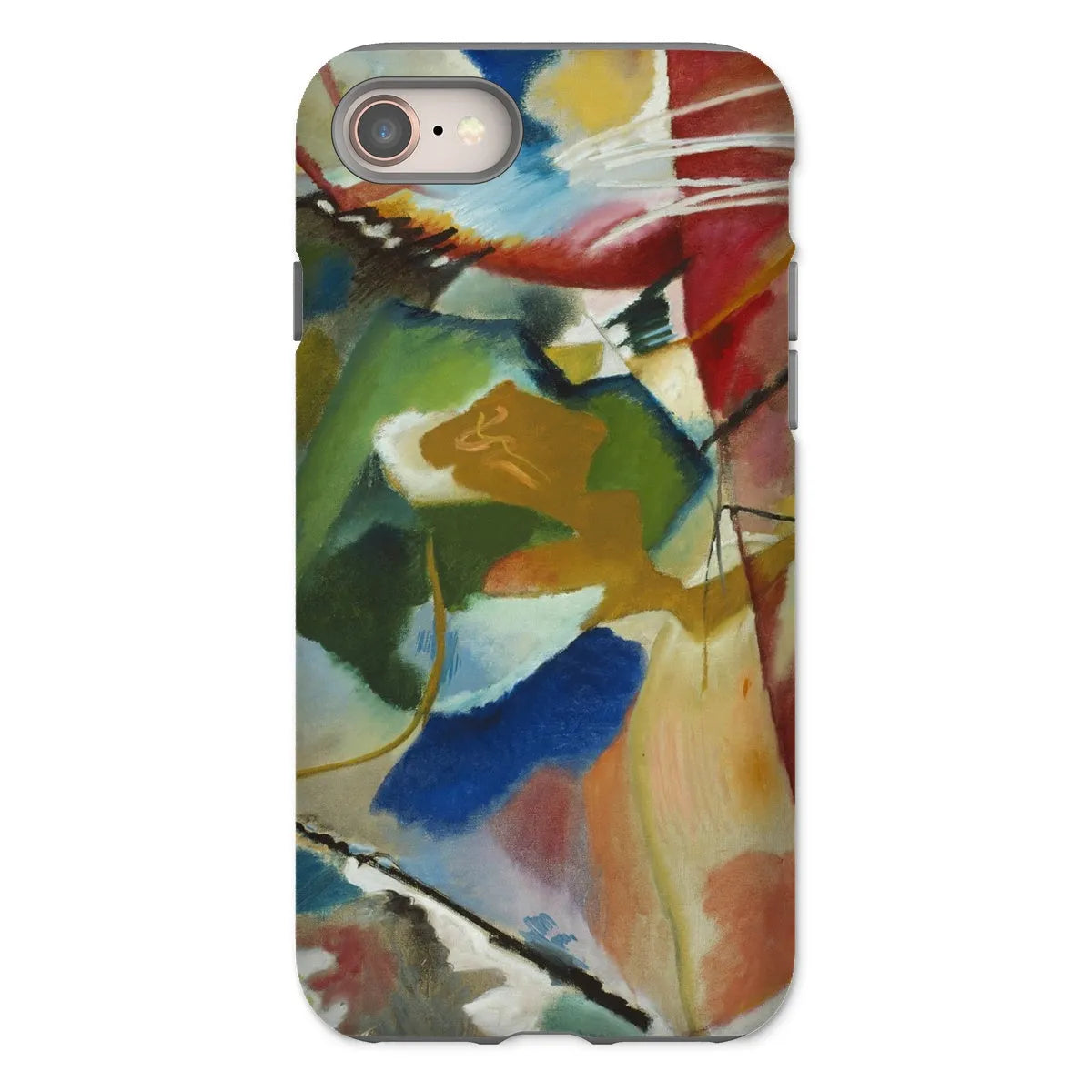 Painting With Green Center Art Phone Case - Wassily Kandinsky - Iphone 8 / Matte - Mobile Phone Cases - Aesthetic Art