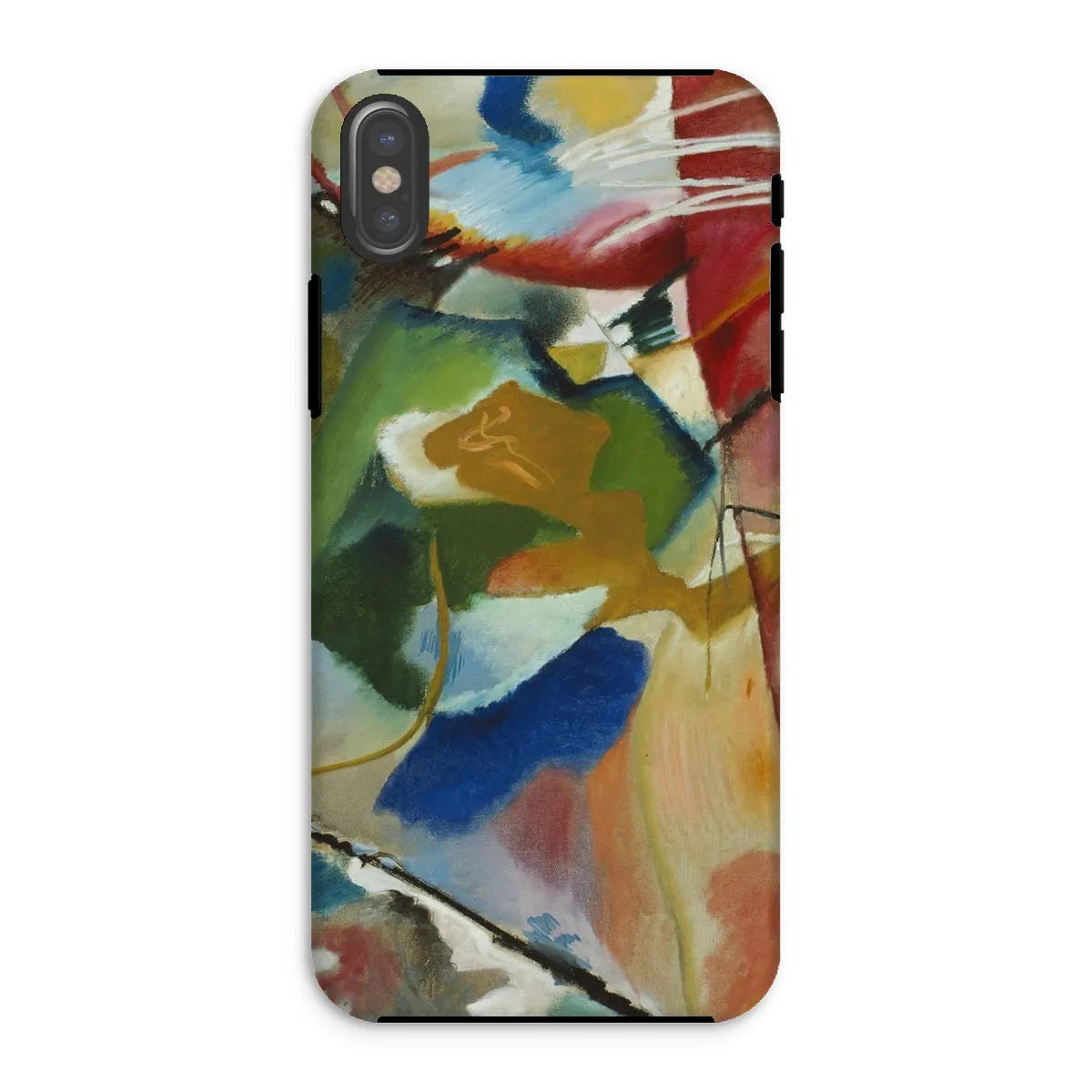 Painting With Green Center Art Phone Case - Wassily Kandinsky - Iphone Xs / Matte - Mobile Phone Cases - Aesthetic Art