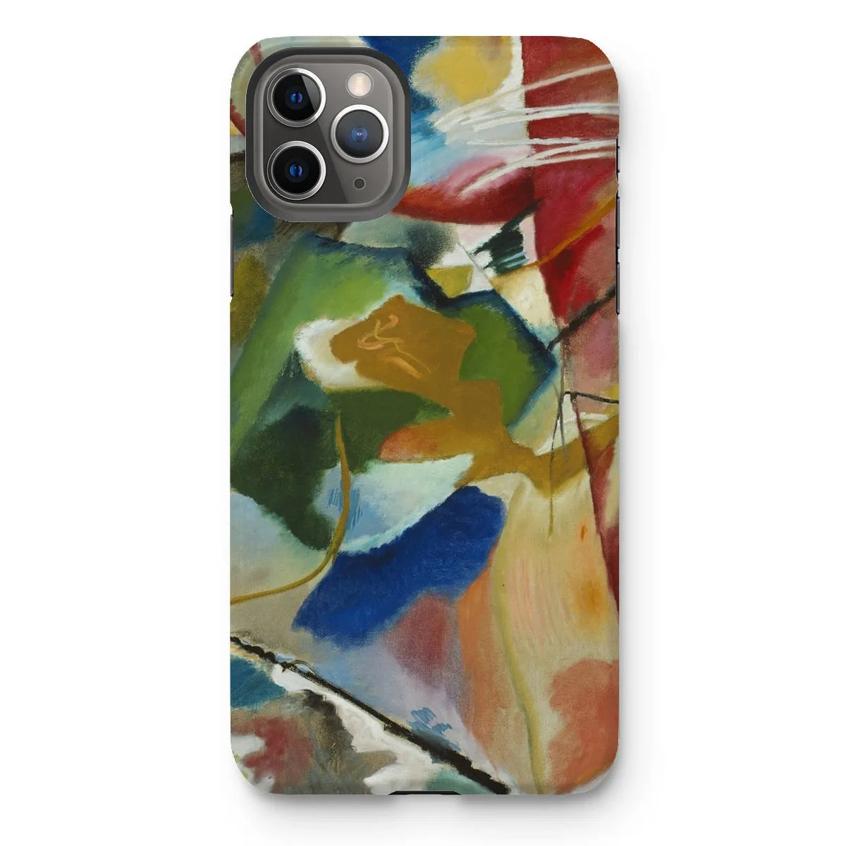 Painting With Green Center Art Phone Case - Wassily Kandinsky - Iphone 11 Pro Max / Matte - Mobile Phone Cases