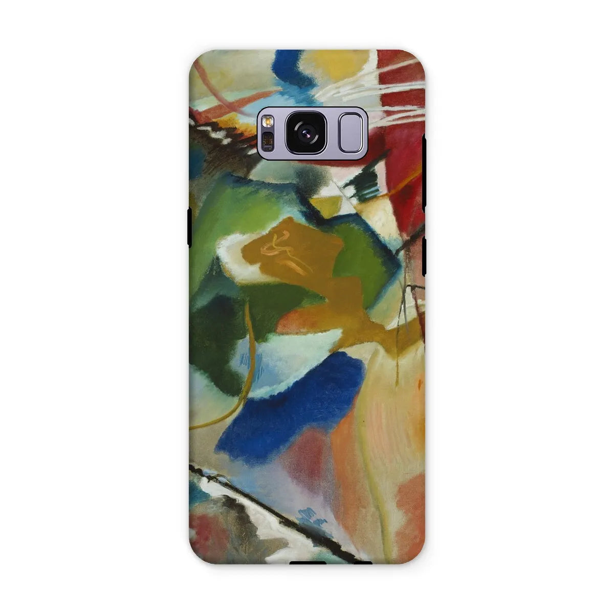 Painting With Green Center Art Phone Case - Wassily Kandinsky - Samsung Galaxy S8 Plus / Matte - Mobile Phone Cases