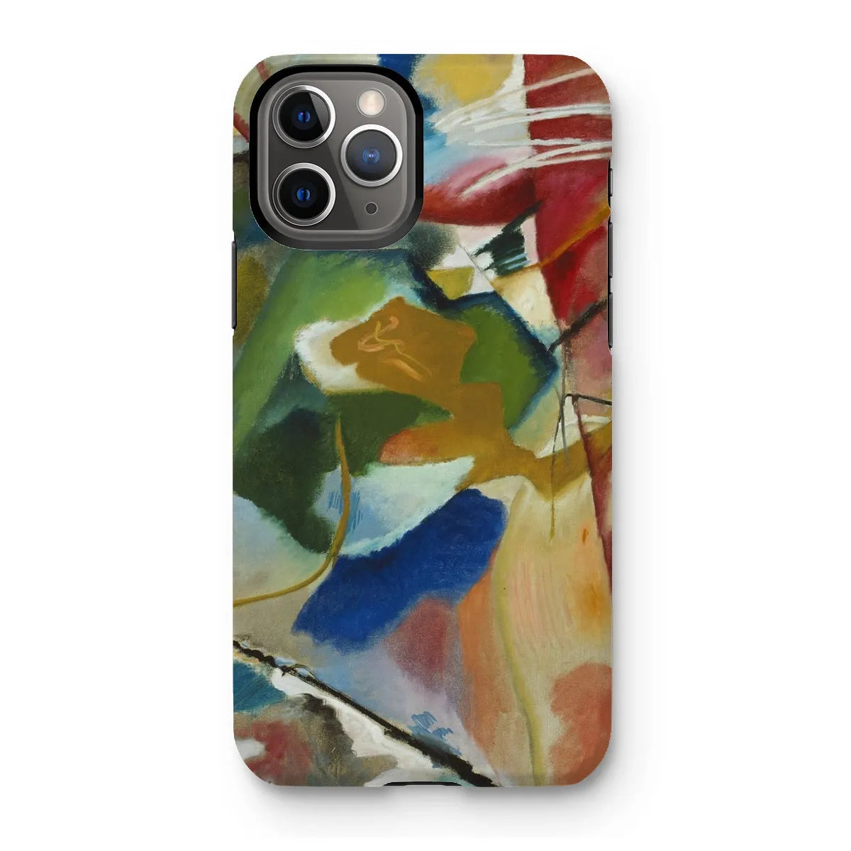 Painting With Green Center Art Phone Case - Wassily Kandinsky - Iphone 11 Pro / Matte - Mobile Phone Cases - Aesthetic