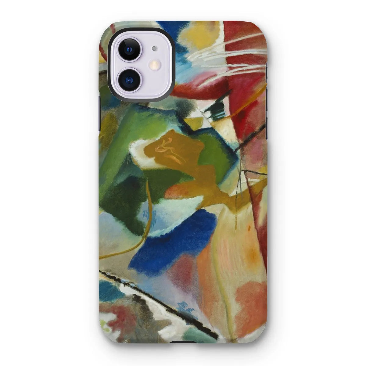 Painting With Green Center Art Phone Case - Wassily Kandinsky - Iphone 11 / Matte - Mobile Phone Cases - Aesthetic Art