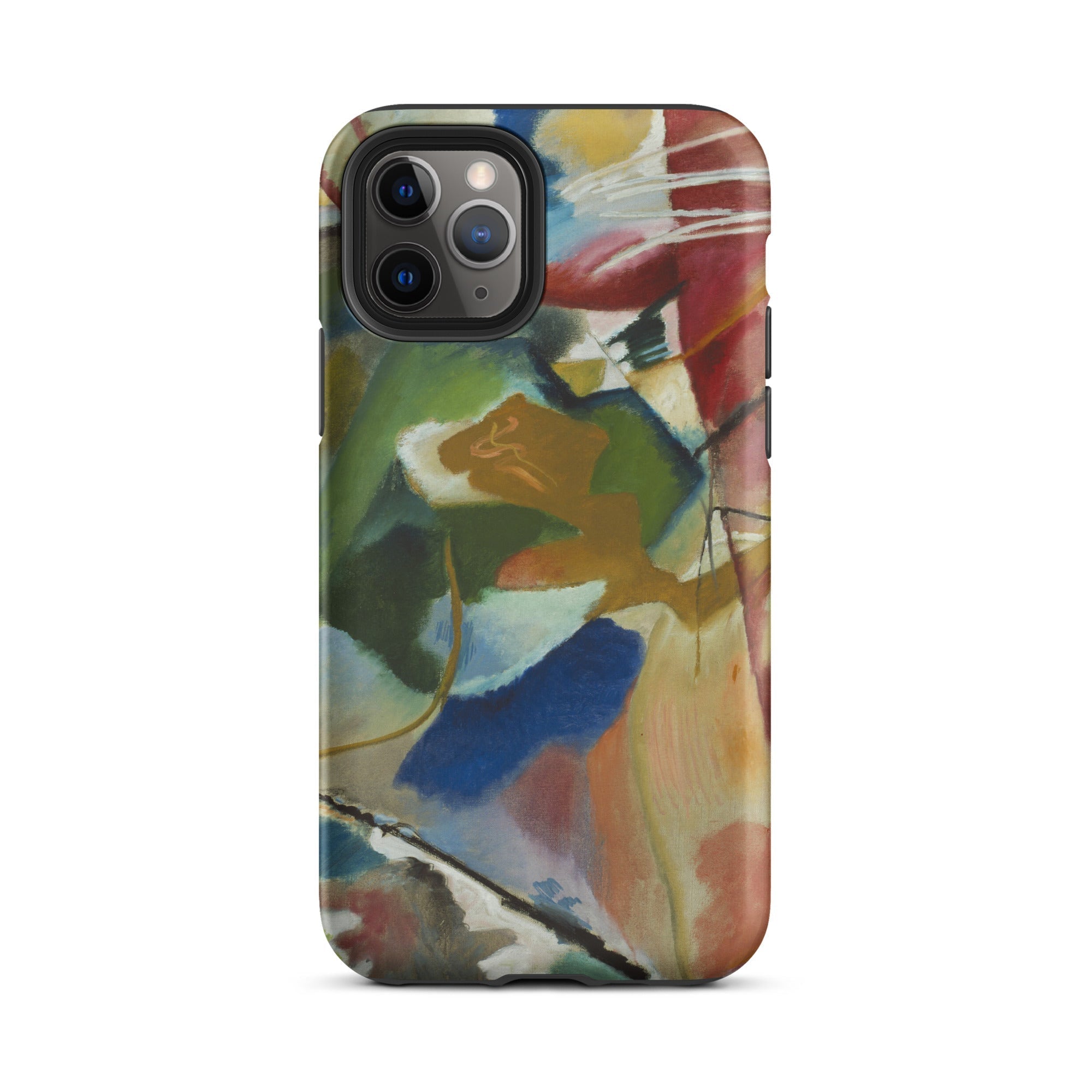 Painting with Green Center - Vasily Kandinsky Iphone Case, 11 Pro / Tough Phone, Abstract Art Iphone Case