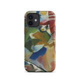Painting with Green Center - Vasily Kandinsky Iphone Case, 12 / Matte, Abstract Art Phone Case