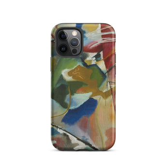 Painting with Green Center - Vasily Kandinsky Iphone Case, 12 Pro / Matte, Abstract Art Phone Case