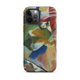 Painting with Green Center - Vasily Kandinsky Iphone Case, 12 Pro Max / Matte, Abstract Art Phone Case